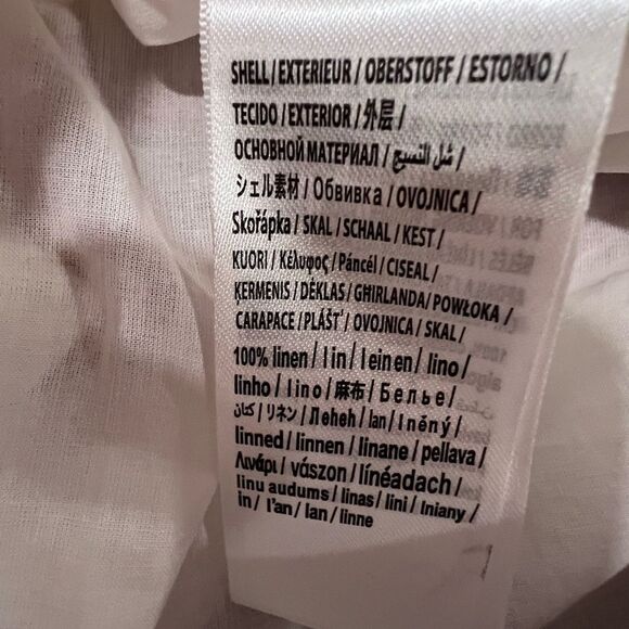 FARM Rio Mary's Tiles Embroidered Detail Linen White Midi Dress Size Small - Picture 14 of 14